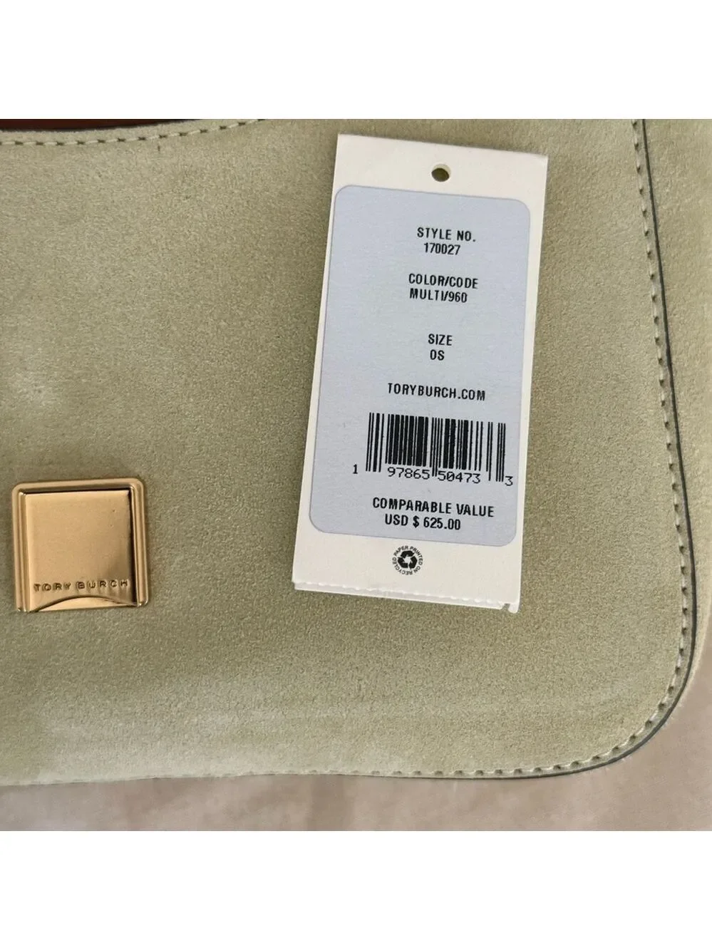 625!+ New Tory Burch thea Patchwork Flap Crossbody multi color